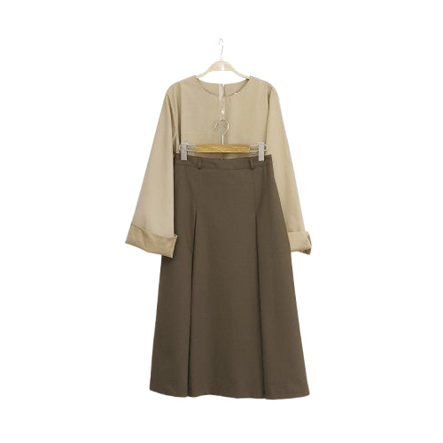 [BUNJANG] FAVE Pleated Long Skirt / 특가)FAVE 브라 맞주름 플리츠 롱스커트