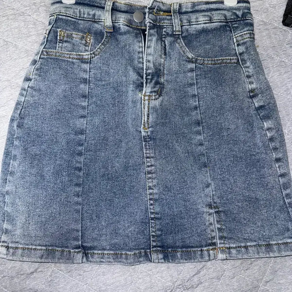 [BUNJANG] A-Line Denim Skirt / 옷장정리 청치마