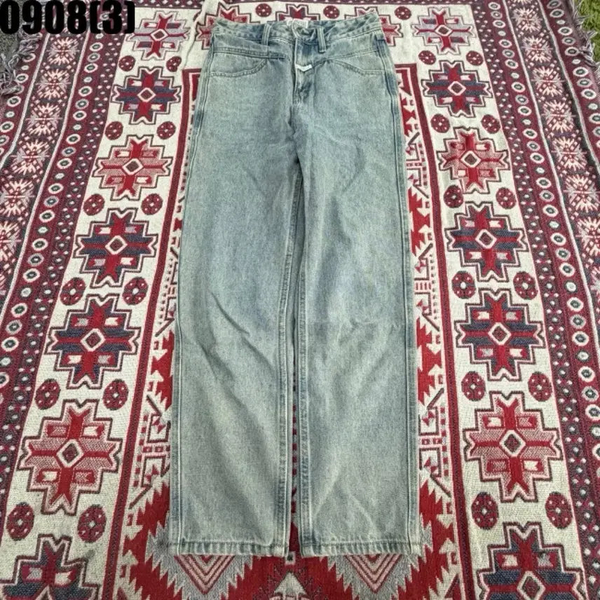 [BUNJANG] Marithe Francois Girbaud Light Wash Wide Denim Pants / 마리떼 프랑소와 저버 연청 와이드 데님 팬츠 0908
