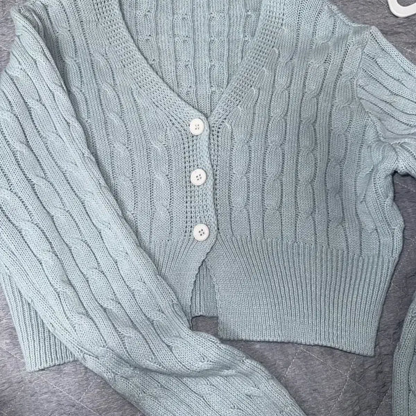[BUNJANG] Mint Knit Cardigan / 민트 니트 가디건