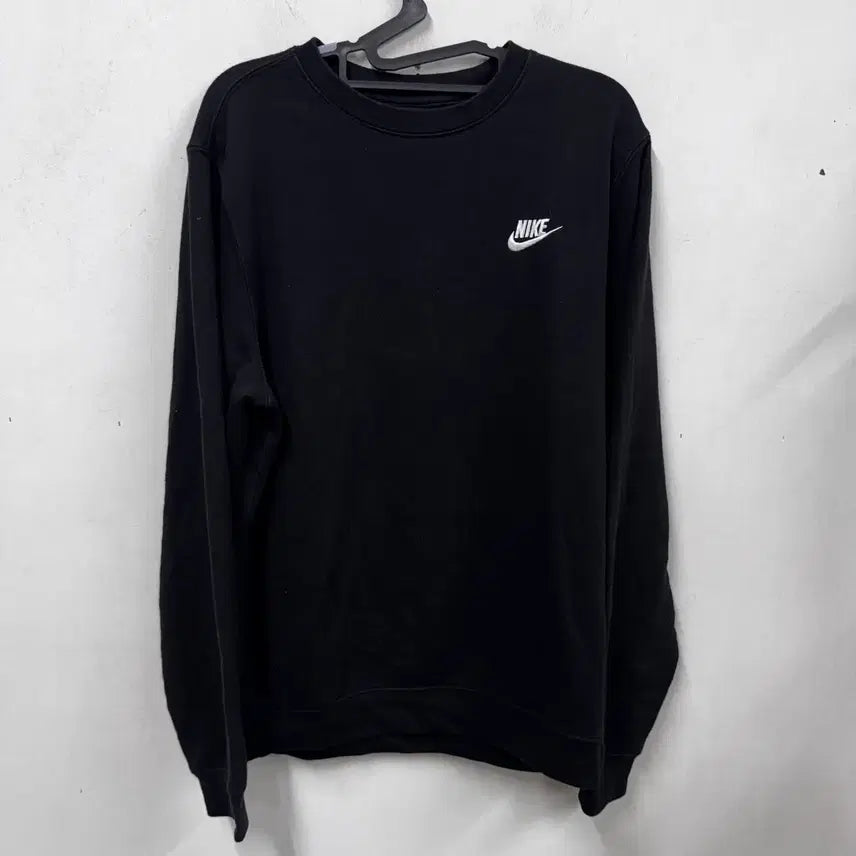 [BUNJANG] Nike Basic Logo Sweatshirt Black / [정품/ L] 나이키 기본 로고 맨투맨 블랙