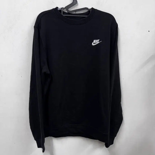 [BUNJANG] Nike Basic Logo Sweatshirt Black / [정품/ L] 나이키 기본 로고 맨투맨 블랙