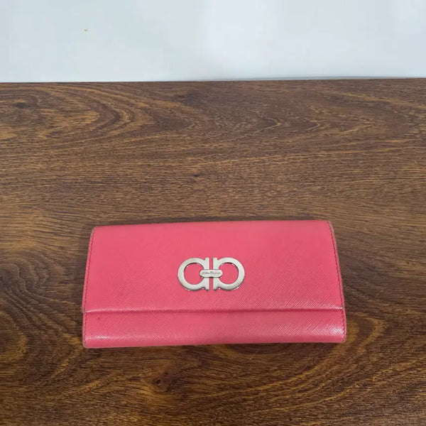 [BUNJANG] Salvatore Ferragamo Leather Long Wallet / 페레가모 가죽 장지갑