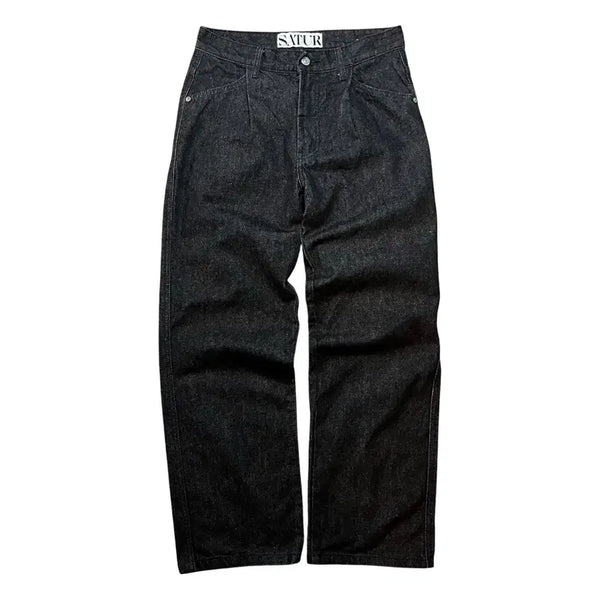 [BUNJANG] Settee Pintuck Denim Pants / 세터 핀턱 데님 팬츠