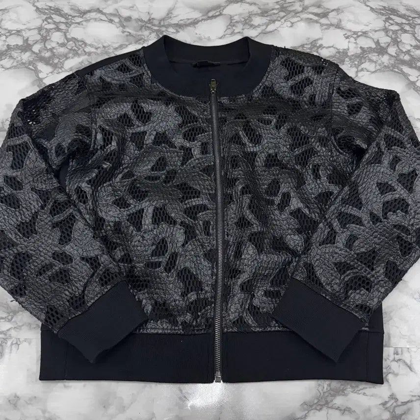 [BUNJANG] DKNY Mesh Zip-Up Jacket / [정품/ S] 디케이앤와이 메쉬 집업 자켓