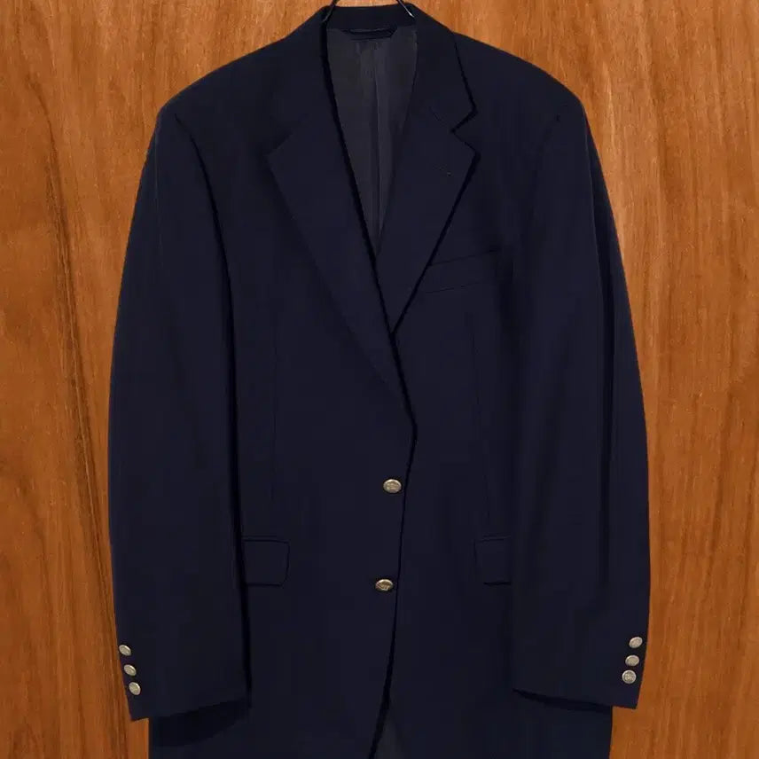 [BUNJANG] Burberry Gold Button Navy Jacket / 버버리 금장 네이비 자켓