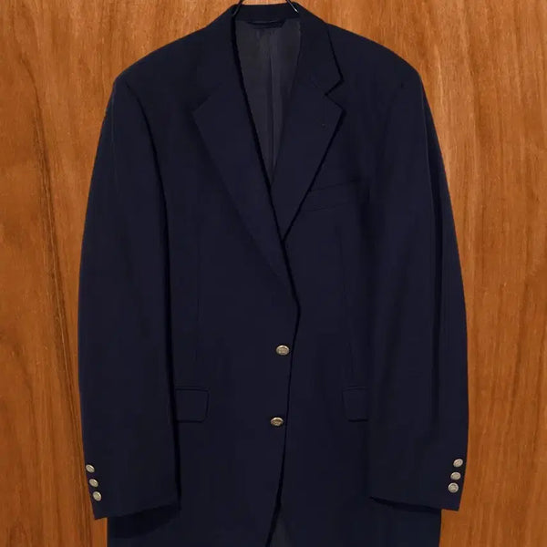 [BUNJANG] Burberry Gold Button Navy Jacket / 버버리 금장 네이비 자켓