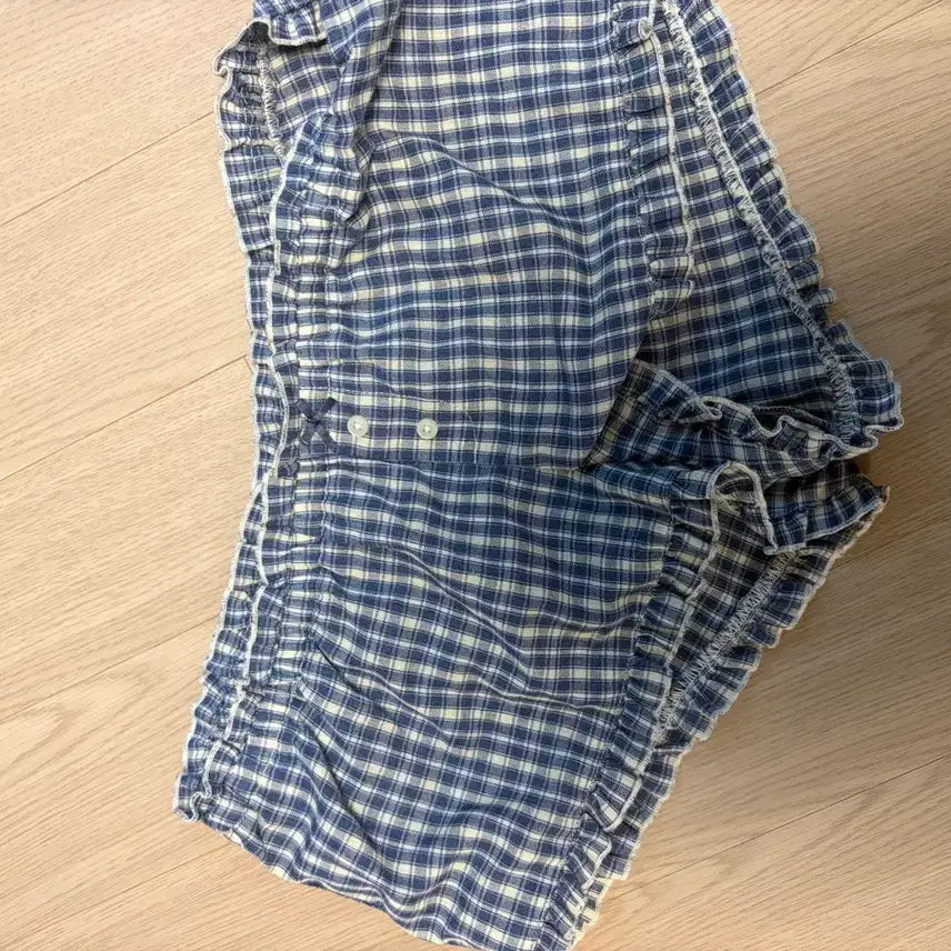 [BUNJANG] Brandy Melville Blue Check Shorts / 브랜디멜빌 블루체크 쇼츠