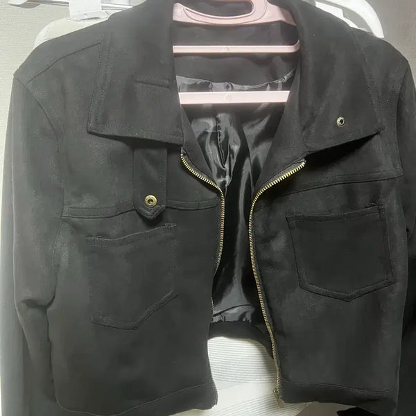 [BUNJANG] Black Suede Jacket / 블랙 스웨이드 자켓