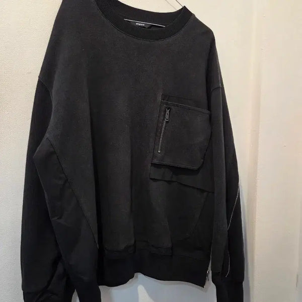 [BUNJANG] SYSTEM Sweatshirt Black / 시스템 맨투맨 블랙 가76