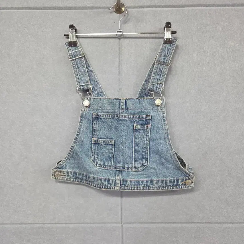 [BUNJANG] ZARA Denim Overall Crop Top (Size S) / ZARA 자라 데님 오버롤 크롭 탑