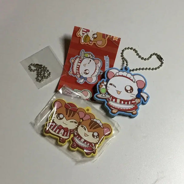 [BUNJANG] Hamtaro Rubber Strap Keychain Bundle Set / 일괄| 방가방가햄토리 고무 마스코트 러버스트랩 고무키링
