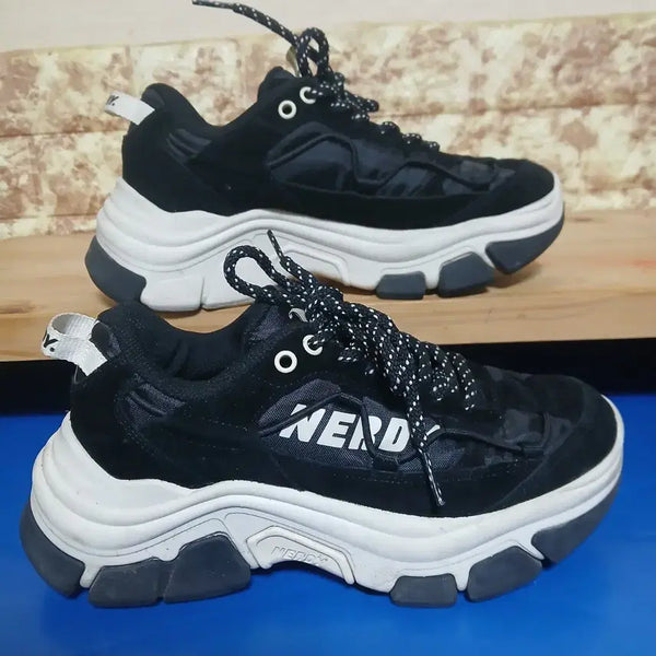 [BUNJANG] NERDY Black Sneakers / (142) 널디 검정 스니커즈