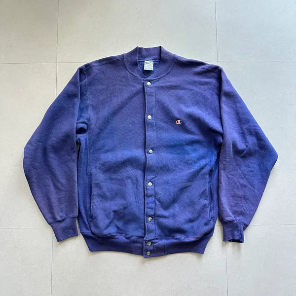 [BUNJANG] Champion Reverse Weave 90s Made in USA Full Snap Button Jacket L / 90s 챔피온 리버스위브 MADE IN USA 풀스냅 버튼 자켓 L