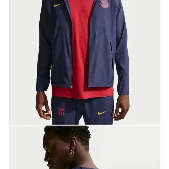 [BUNJANG] Nike Barcelona Windbreaker Jacket 26/27 / 26/27 나이키 바르셀로나 바람막이