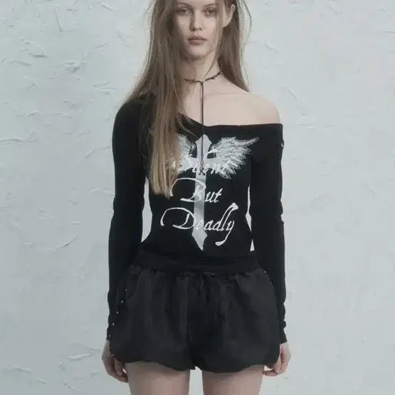 [BUNJANG] V-Neck Cross Top / Black / 셋업이엑스이 V-NECK CROSS TOP / BLACK