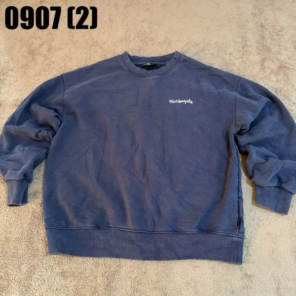[BUNJANG] Mark Gonzales Navy Sweatshirt / 마크 곤잘레스 맨투맨 네이비