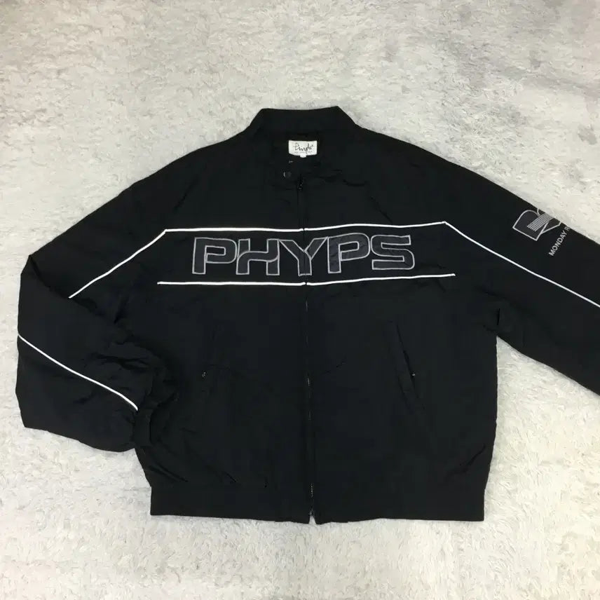 [BUNJANG] Physical Education Racer Padded Jacket II08 / 피지컬에듀케이션 레이서 패디드 자켓 II08