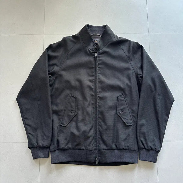 [BUNJANG] BEAMS PLUS Wool Harrington Jacket Charcoal Check Blouson / [L] 빔즈플러스 울 해링턴 자켓 차콜 체크 블루종