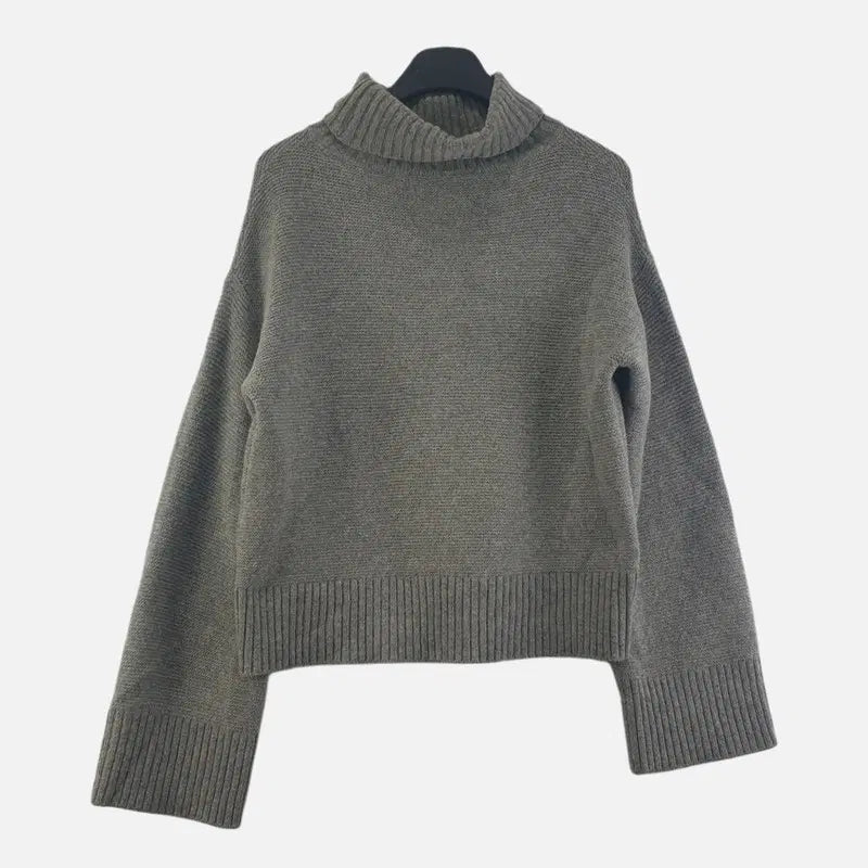 [BUNJANG] Women's Free Size Raglan Knit Top / 그레이 여자 FREE 니트 O3440