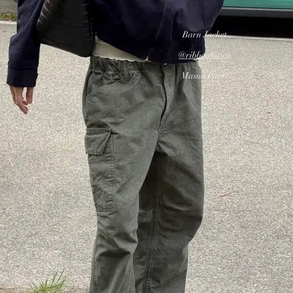 [BUNJANG] Ribbon Light Pants Cargo Pants / 리본빛팬츠