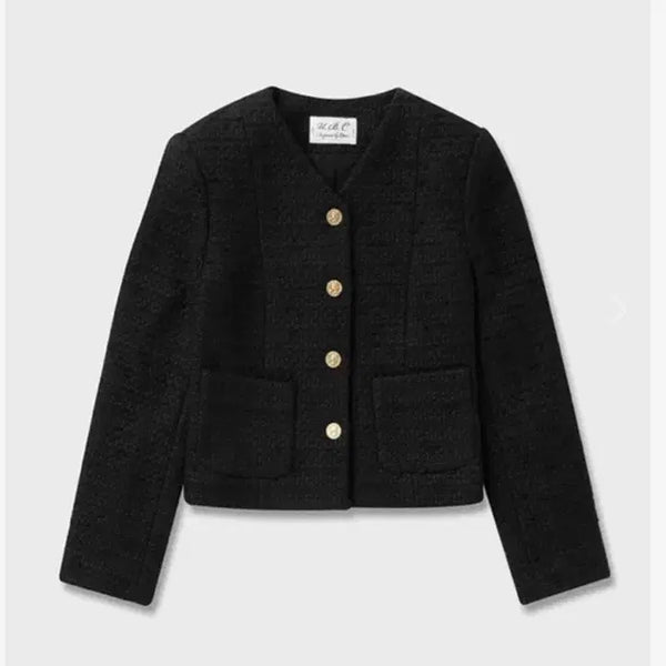 [BUNJANG] URBANIC30 Campari Tweed Jacket Black / 얼바닉30 캄파리 트위드 자켓 s