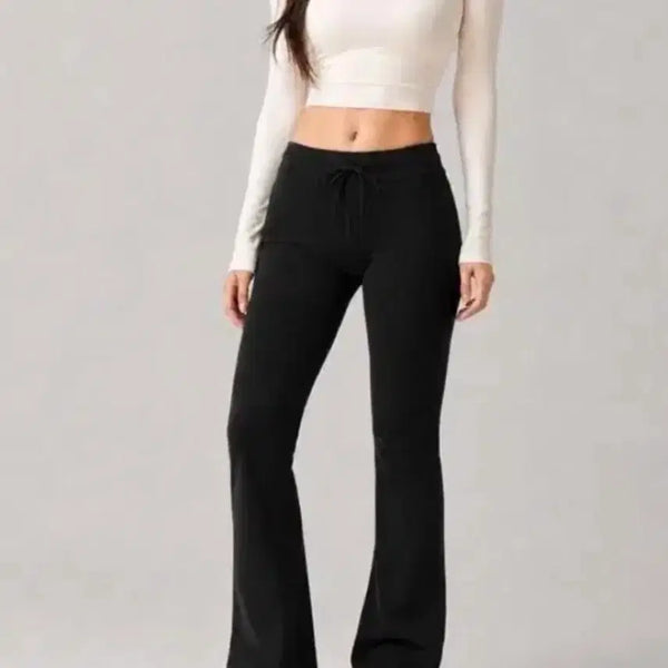 [BUNJANG] Alo Black Bootcut Training Pants / 알로 블랙 부츠컷 트레이닝 팬츠  alo