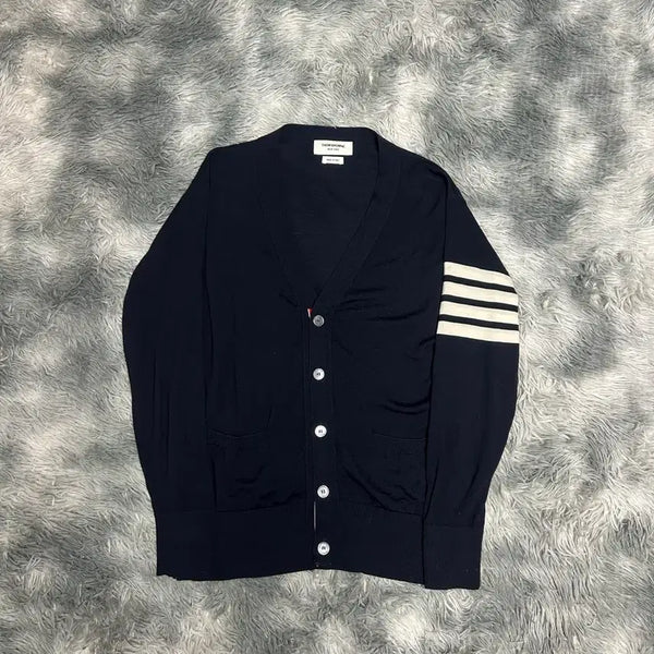 [BUNJANG] Thom Browne 4-Bar Cardigan Navy Size 3 / [3 size] 톰브라운 가디건 네이비색상