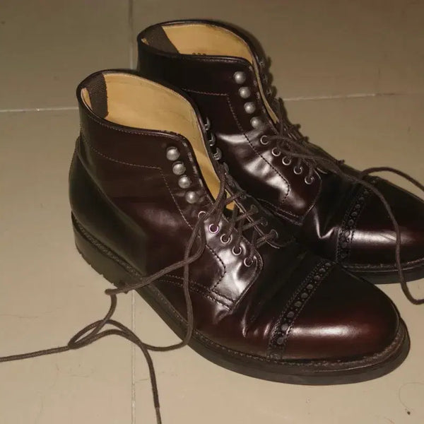 [BUNJANG] Berwick 1707 Dark Brown Walker Boots / 버윅1707 다크브라운 워커 부츠
