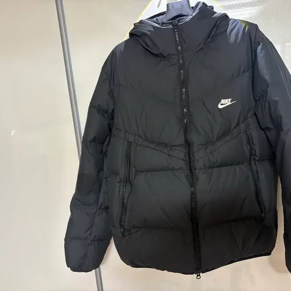 [BUNJANG] Nike Storm-FIT Windrunner Down Short Padding Black L / 나이키 스톰핏 윈드러너 덕다운 숏패딩 블랙 L