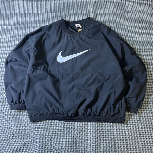 [BUNJANG] Nike Big Logo Warm-up Jacket Black / 나이키 빅로고 웜업(kold_8651)
