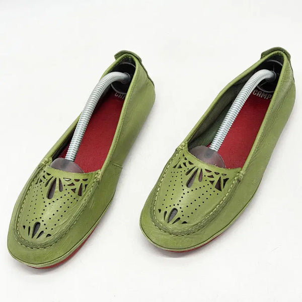 [BUNJANG] Camper Women's Flat Shoes Green / 캠퍼 우먼스 플랫슈즈 그린 (39)