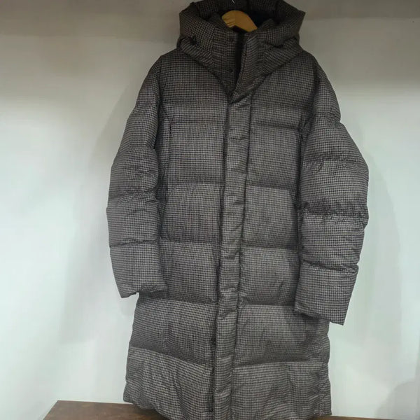 [BUNJANG] ZIOZIA Houndstooth Check Long Down Padding Jumper (Size 110) / 지오지아 (ZIOZIA)의 하운드투스 체크 롱 다운 패딩 점퍼 110사이즈