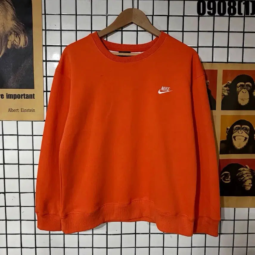 [BUNJANG] Nike Sweatshirt Orange Size L / 나이키 맨투맨 오렌지 L 0908