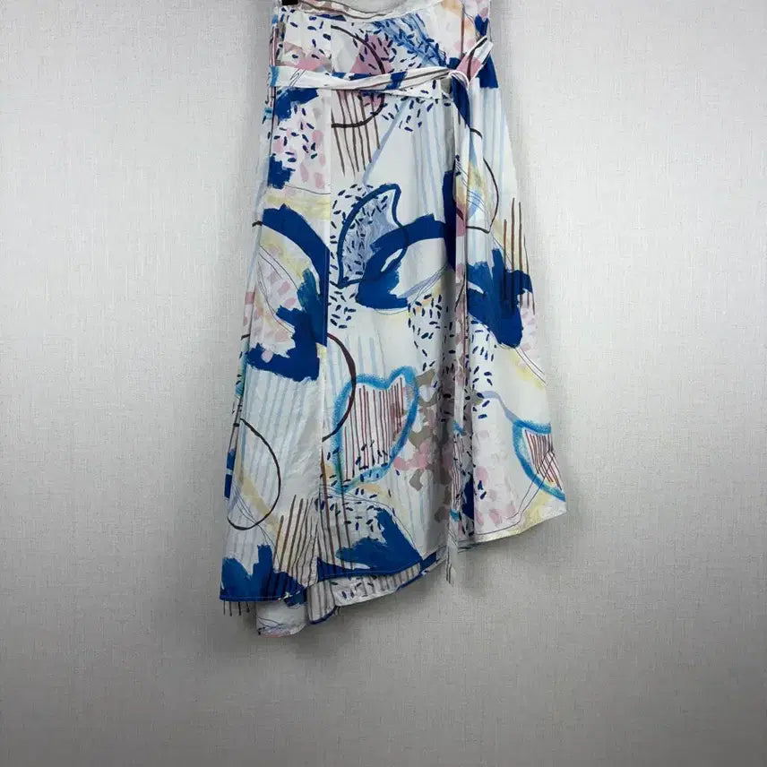 [BUNJANG] COS Blue Pattern Asymmetrical Midi Skirt / Cos  블루패턴 언발기장 스커트