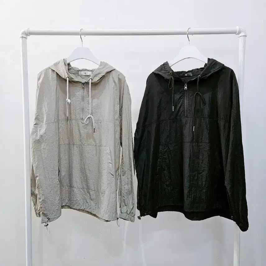 [BUNJANG] Hooded Anorak Jacket / 새옷))바스락 후드 아노락2컬러 선택1