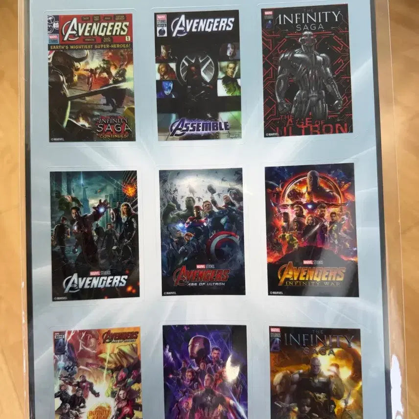 [BUNJANG] Marvel Infinity Saga Kuji Sticker Set / 마블 인피니티 사가 쿠지 스티커