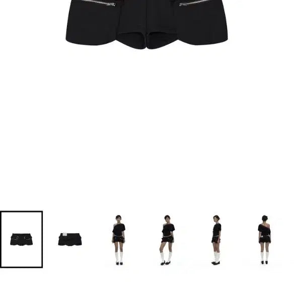 [BUNJANG] Cassico Belted Pocket Shorts Black / 카시코 벨티드 포켓 쇼츠 블랙 Belted Pocket Shorts Black