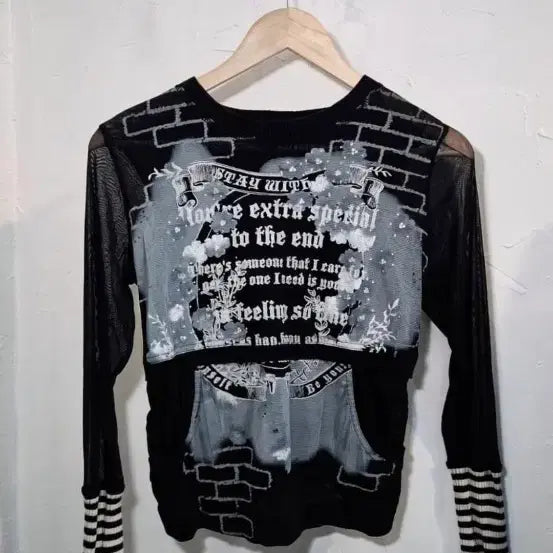 [BUNJANG] Punk Y2K Knit Top / 펑크 y2k 니트 탑