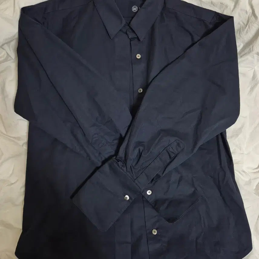 [BUNJANG] RECTO Navy Shirt / [RECTO] 렉토 네이비 셔츠