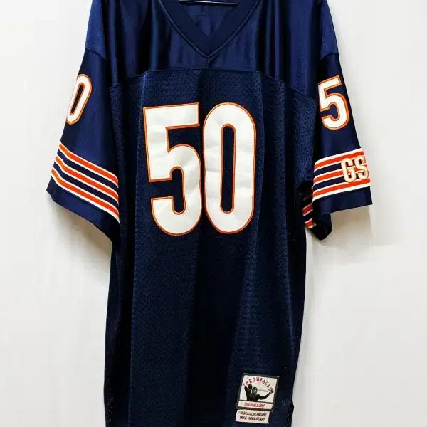 [BUNJANG] Mitchell & Ness Chicago Bears Mike Singletary #50 Throwbacks Authentic Jersey Size 56 / Mitchell & Ness 미첼앤네스 USA 싱글테리 #50 베어스 Authentic 저지 56
