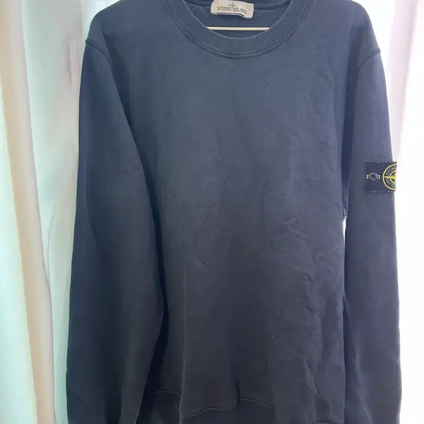 [BUNJANG] Stone Island Sweatshirt Navy Large / 스톤아일랜드 맨투맨 네이비 마지막 가격