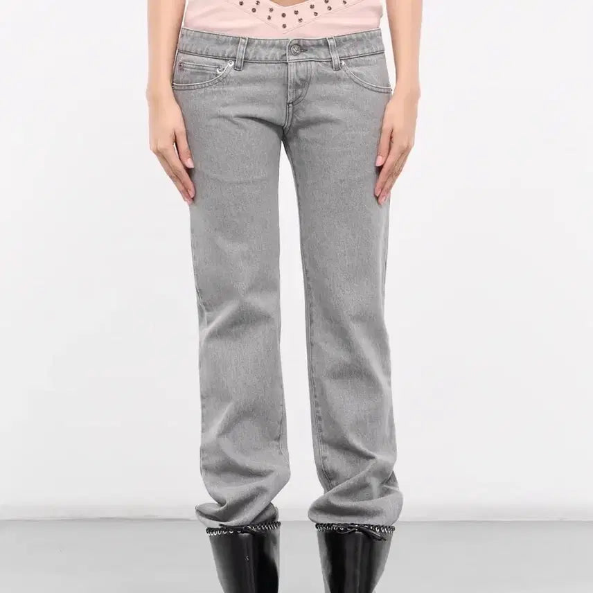 [BUNJANG] August Barron Double Layered Jeans / August barron 더블 레이어 진