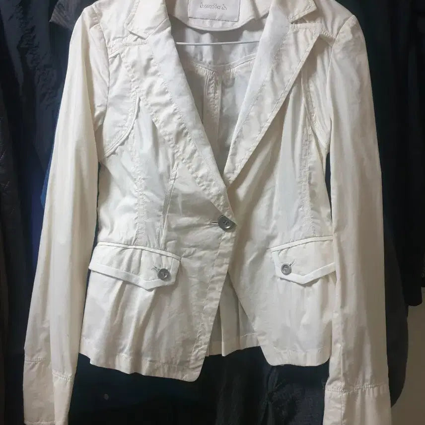 [BUNJANG] Vanilla B Ivory Jacket Size 55 / 바닐라비 아이보리 자켓 55 미사용