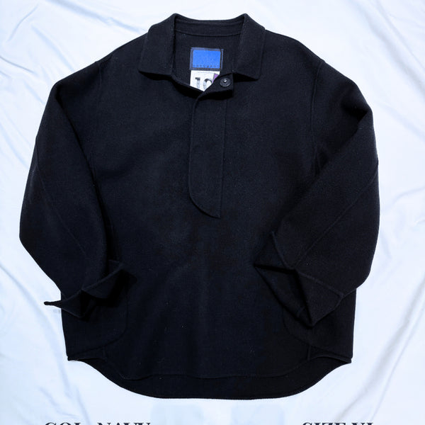 [BUNJANG] DOCUMENT Shiting Jacket Navy Wool Blend XL / 도큐먼트 SHITING JACKET(XL)