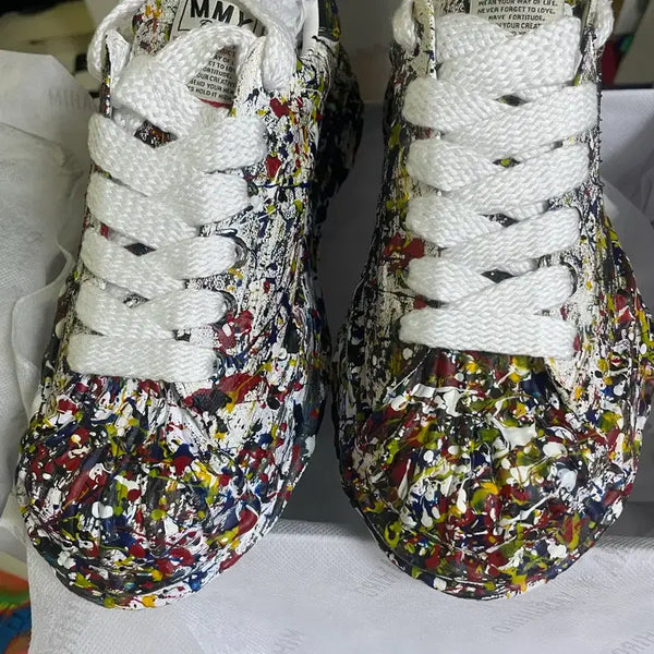 [BUNJANG] Mihara Yasuhiro Blakey Leather Sneakers / 미하라 야스히로 패인트 블레이키 41