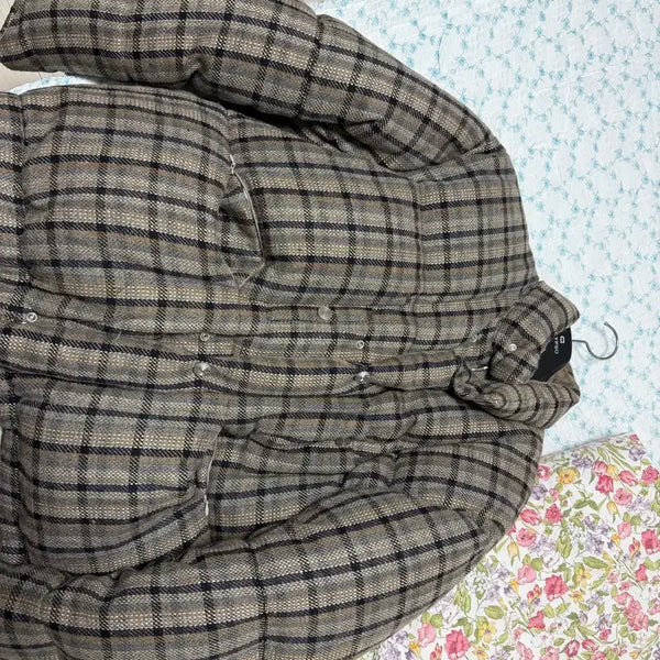 [BUNJANG] STU Check Padded Jacket - M / STU 체크 패딩M