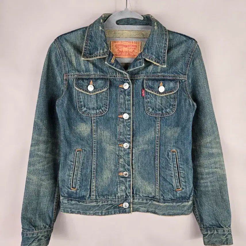 [BUNJANG] Levi's Women's 90 Vintage Washed Denim Jacket / [무료배송]리바이스 90 여성 빈티지 워싱 청 데님 자켓 78265