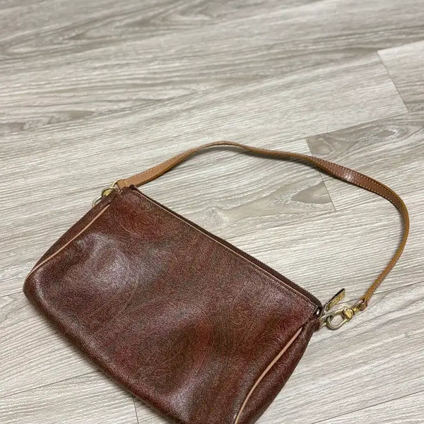 [BUNJANG] Etro Paisley Pattern Shoulder Bag Brown / ETRO 에트로 페이즐리 패턴 숄더백 가방 브라운