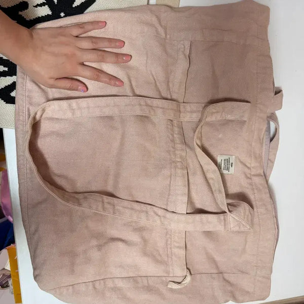 [BUNJANG] Pink Canvas Tote Bag / 분홍색 캔버스 토트백